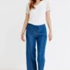 Pantalon 7/8 Taille élastiquée En Tencel
