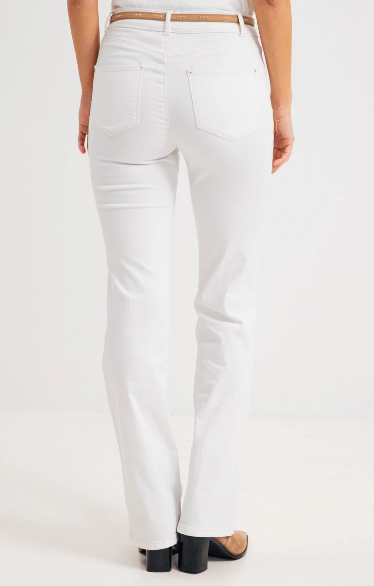 Pantalon Bootcut écru Avec Ceinture 2 Pantalon Bootcut écru Avec Ceinture – Image 2