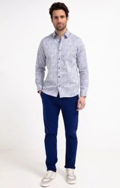 Pantalon Chino Taille élastiquée 8 Pantalon Chino Taille élastiquée -Élégance Thiery Promos Boutique k pantalon chino taille elastiquee at company BLEU DUR o 46