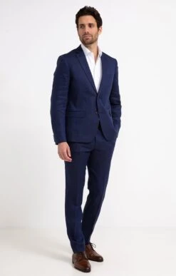 Pantalon De Costume LITTORALE -Élégance Thiery Promos Boutique k pantalon de costume ajuste per l uomo BLEU DUR o 46