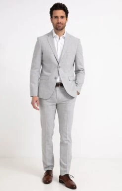 Pantalon De Costume CHIARO -Élégance Thiery Promos Boutique k pantalon de costume ajuste per l uomo GRIS CLAIR o 53