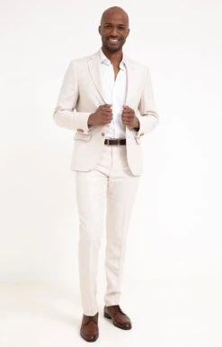 Pantalon De Costume CREMA 8 Pantalon De Costume CREMA -Élégance Thiery Promos Boutique k pantalon de costume crema per l uomo ECRU o 68