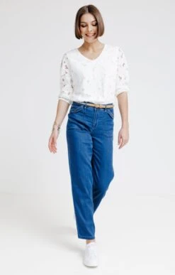 Pantalon En Tencel Avec Poches Rabats