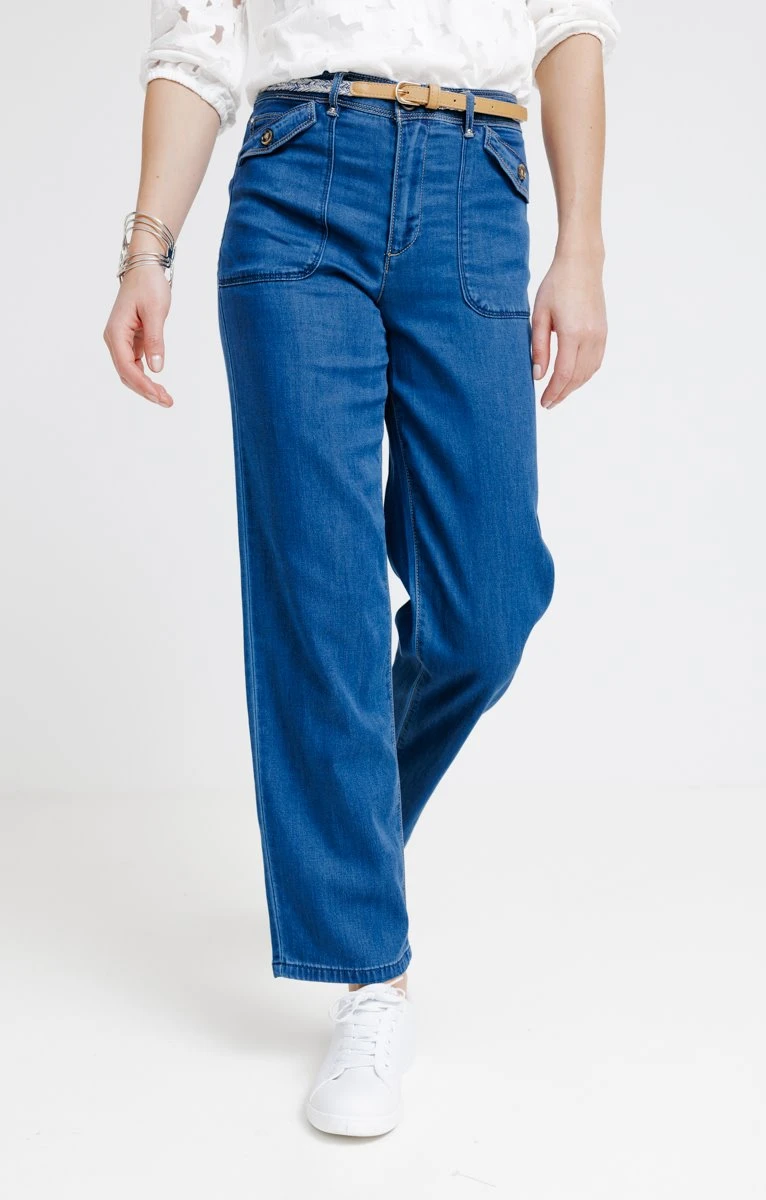 Pantalon En Tencel Avec Poches Rabats 3 Pantalon En Tencel Avec Poches Rabats – Image 3