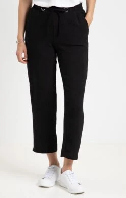Pantalon Fluide Slim -Élégance Thiery Promos Boutique k pantalon fluide slim armand thiery femme NOIR o 14