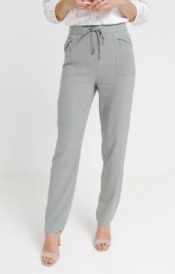 Pantalon Lin Coloré -Élégance Thiery Promos Boutique k pantalon lin colore affinites KAKI CLAIR o 104