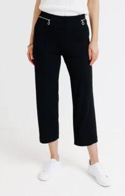 Pantalon Ville Avec Détail Zip 6 Pantalon Ville Avec Détail Zip -Élégance Thiery Promos Boutique k pantalon ville avec detail zip affinites NOIR o 14