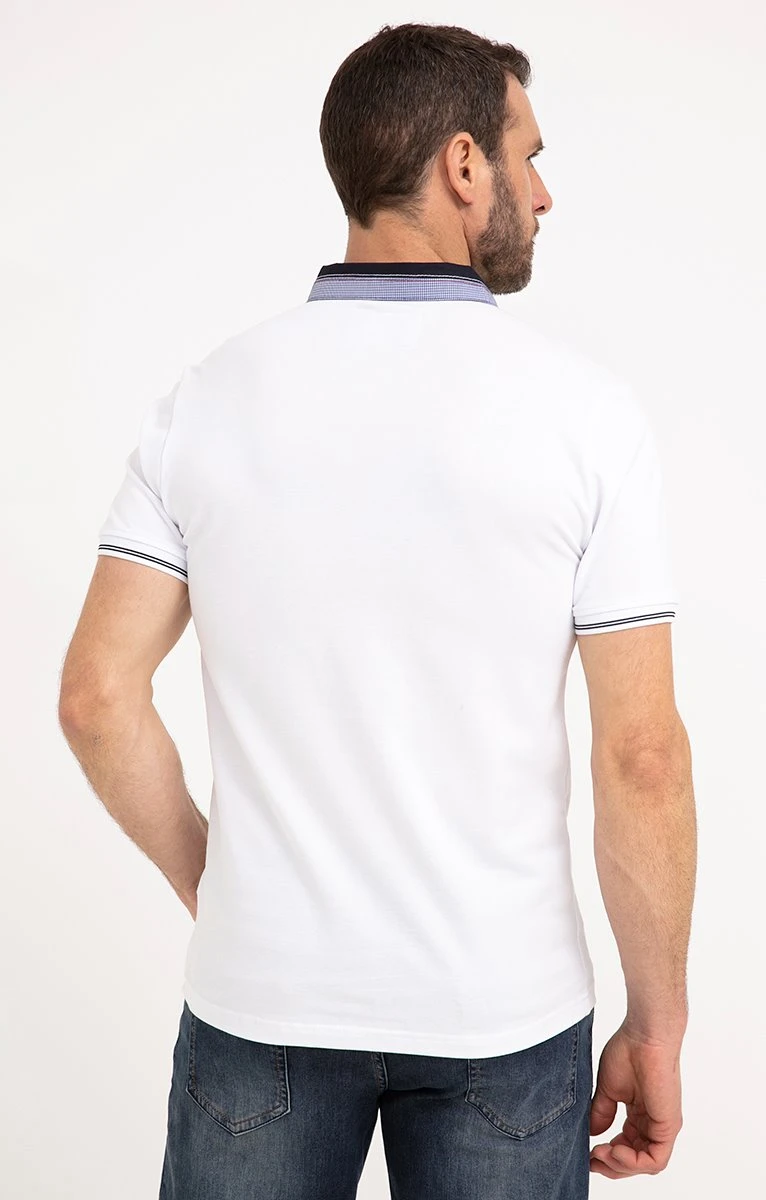 Polo Manches Courtes Blanc 2 Polo Manches Courtes Blanc – Image 2