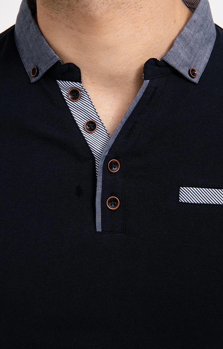 Polo Manches Courtes Chambray 5 Polo Manches Courtes Chambray – Image 5