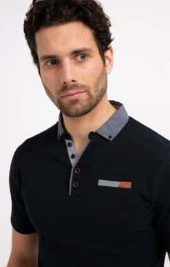 Polo Manches Courtes Chambray 7 Polo Manches Courtes Chambray -Élégance Thiery Promos Boutique k polo manches courtes chambray at company MARINE o 2