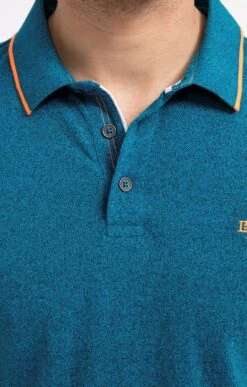 Polo Manches Courtes Chiné Fluo -Élégance Thiery Promos Boutique k polo manches courtes chine fluo at company AQUA d1 54