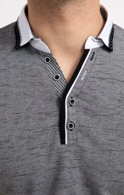 Polo Manches Courtes Grey 8 Polo Manches Courtes Grey -Élégance Thiery Promos Boutique k polo manches courtes grey at company ANTHRACITE d 24