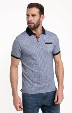 Polo Manches Courtes Jacquard