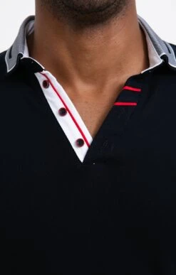 Polo Manches Courtes Marine -Élégance Thiery Promos Boutique k polo manches courtes marine at company MARINE d1 2