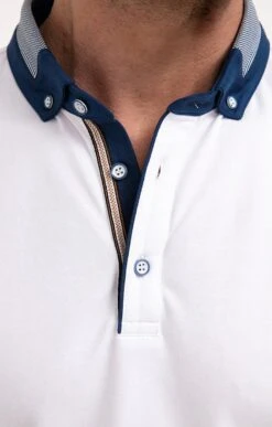 Polo Manches Courtes Rib -Élégance Thiery Promos Boutique k polo manches courtes rib at company BLANC d 48