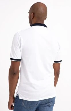 Polo Manches Courtes Sport -Élégance Thiery Promos Boutique k polo manches courtes sport at company BLANC back 48