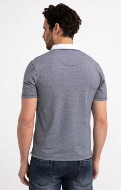 Polo Manches Courtes White Plack -Élégance Thiery Promos Boutique k polo manches courtes white plack at company MARINE back 2