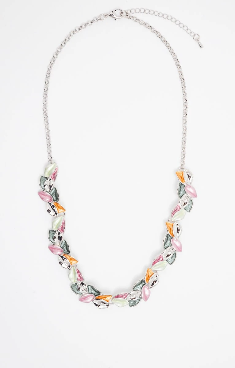 RAS DE COU ÉMAIL FANTAISIE FEUILLES 1 RAS DE COU ÉMAIL FANTAISIE FEUILLES