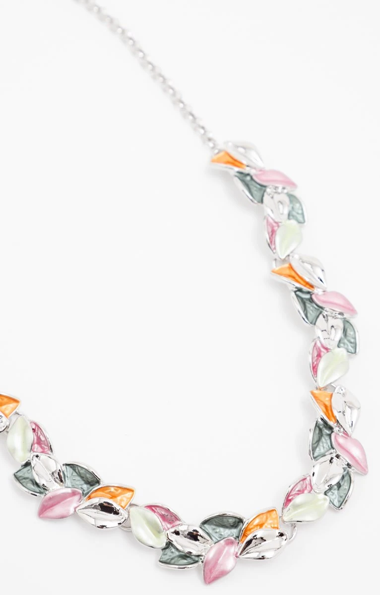 RAS DE COU ÉMAIL FANTAISIE FEUILLES 2 RAS DE COU ÉMAIL FANTAISIE FEUILLES – Image 2