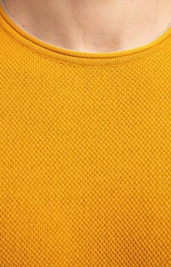 Pull Col Rond -Élégance Thiery Promos Boutique k rdc roulotte at company JAUNE d 109