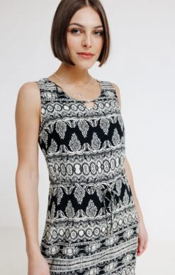 Robe En Viscose -Élégance Thiery Promos Boutique k robe en viscose affinites NOIR d1 14