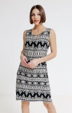 Robe En Viscose -Élégance Thiery Promos Boutique k robe en viscose affinites NOIR o 14