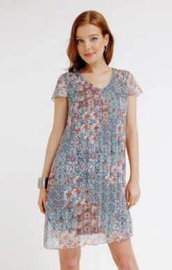 Robe Imprimée Plissée