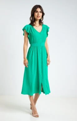 Robe Longue Effet Pois