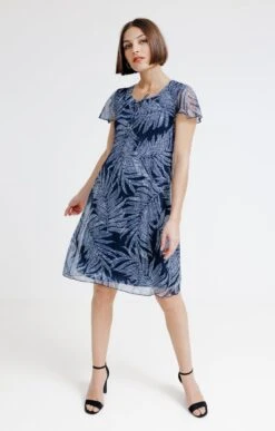 Robe Plissée Imprimée 6 Robe Plissée Imprimée -Élégance Thiery Promos Boutique k robe plissee imprimee affinites MARINE o 2