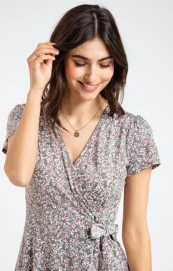 Robe Portefeuille En Maille -Élégance Thiery Promos Boutique k robe portefeuille en maille armand thiery femme TILLEUL d1 229