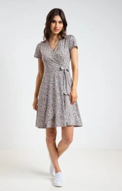 Robe Portefeuille En Maille