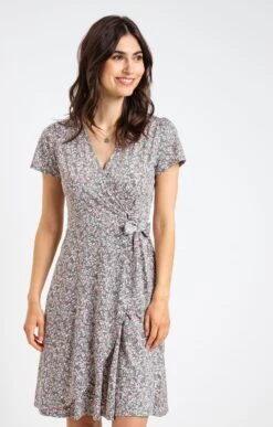 Robe Portefeuille En Maille -Élégance Thiery Promos Boutique k robe portefeuille en maille armand thiery femme TILLEUL o 229