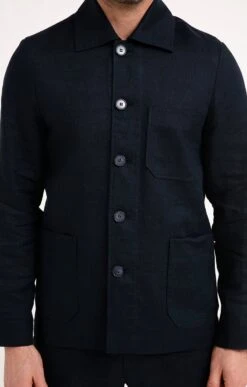 SAHARIENNE EN LIN -Élégance Thiery Promos Boutique k saharienne en lin at company MARINE d2 2