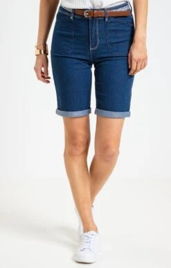 Short Avec Détail Poches Charpentier -Élégance Thiery Promos Boutique k short avec detail poches charpentier affinites BLEU o 45