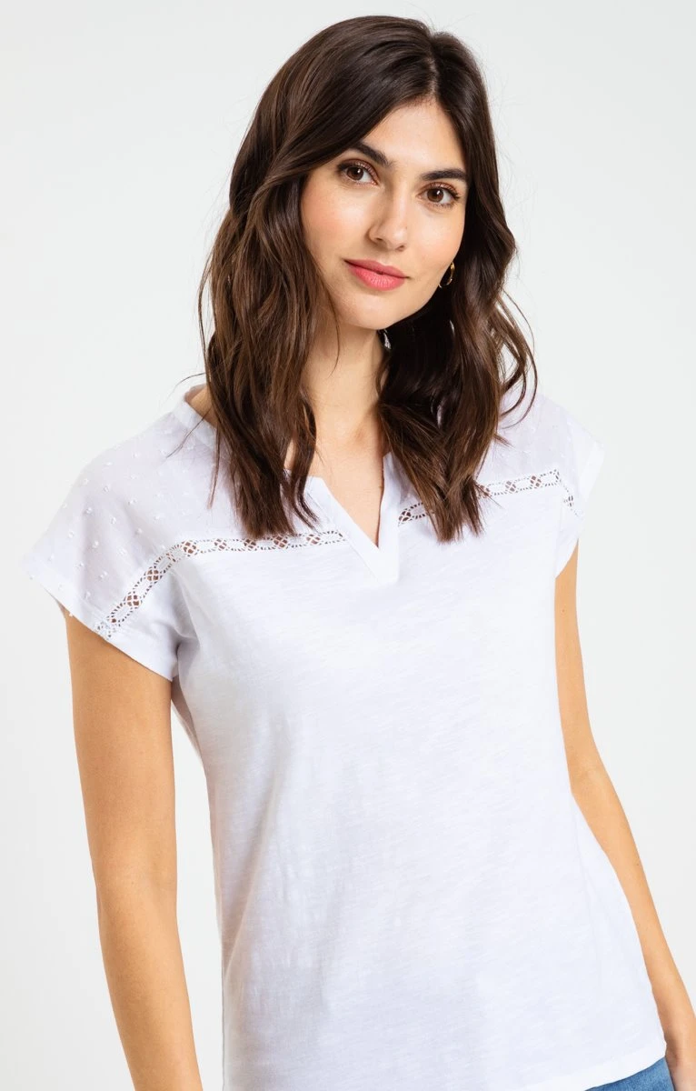 Tee-shirt Uni Plumetis 4 Tee-shirt Uni Plumetis – Image 4