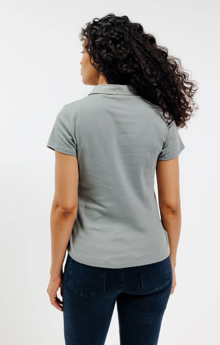 Tee-shirt Col Chemise Manches Courtes 2 Tee-shirt Col Chemise Manches Courtes – Image 2