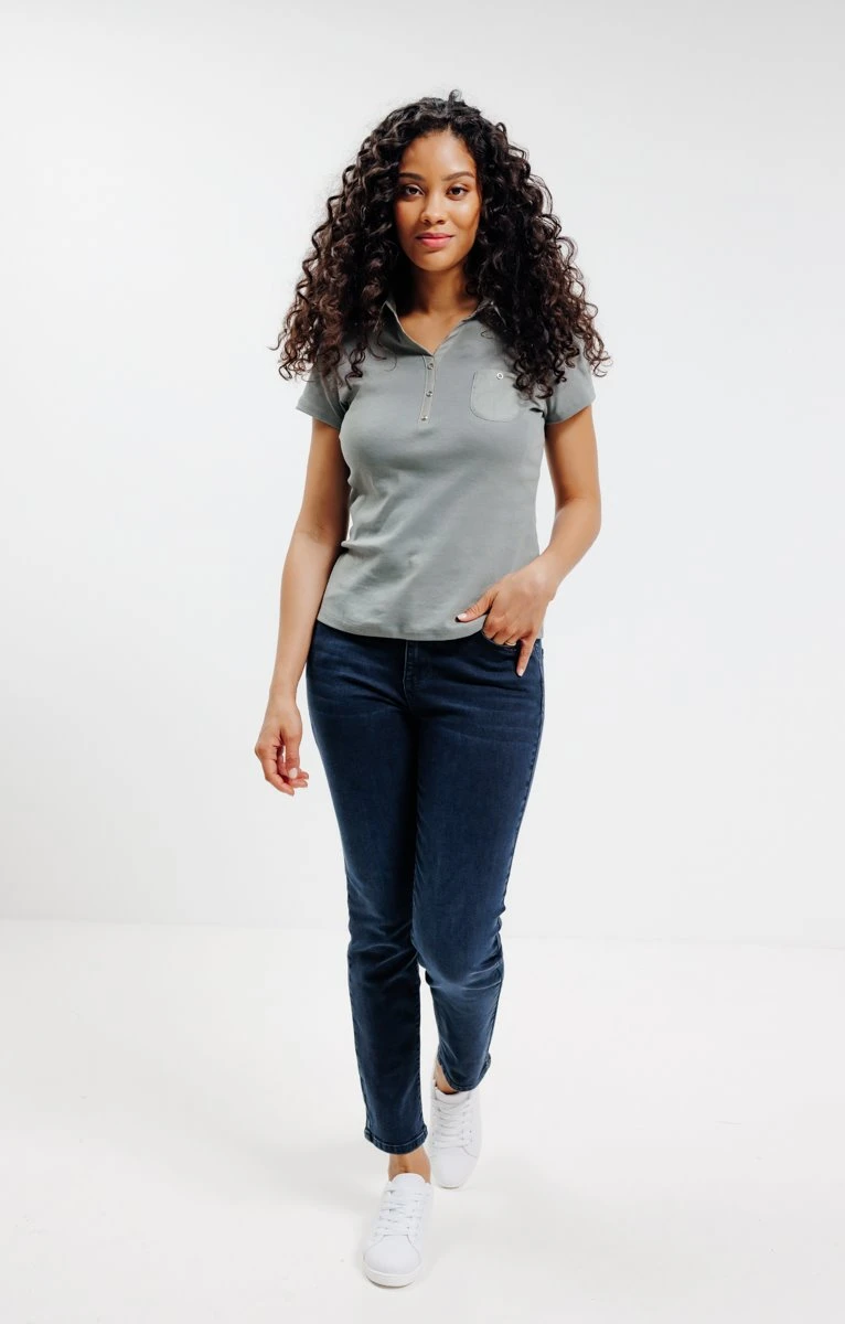 Tee-shirt Col Chemise Manches Courtes 3 Tee-shirt Col Chemise Manches Courtes – Image 3