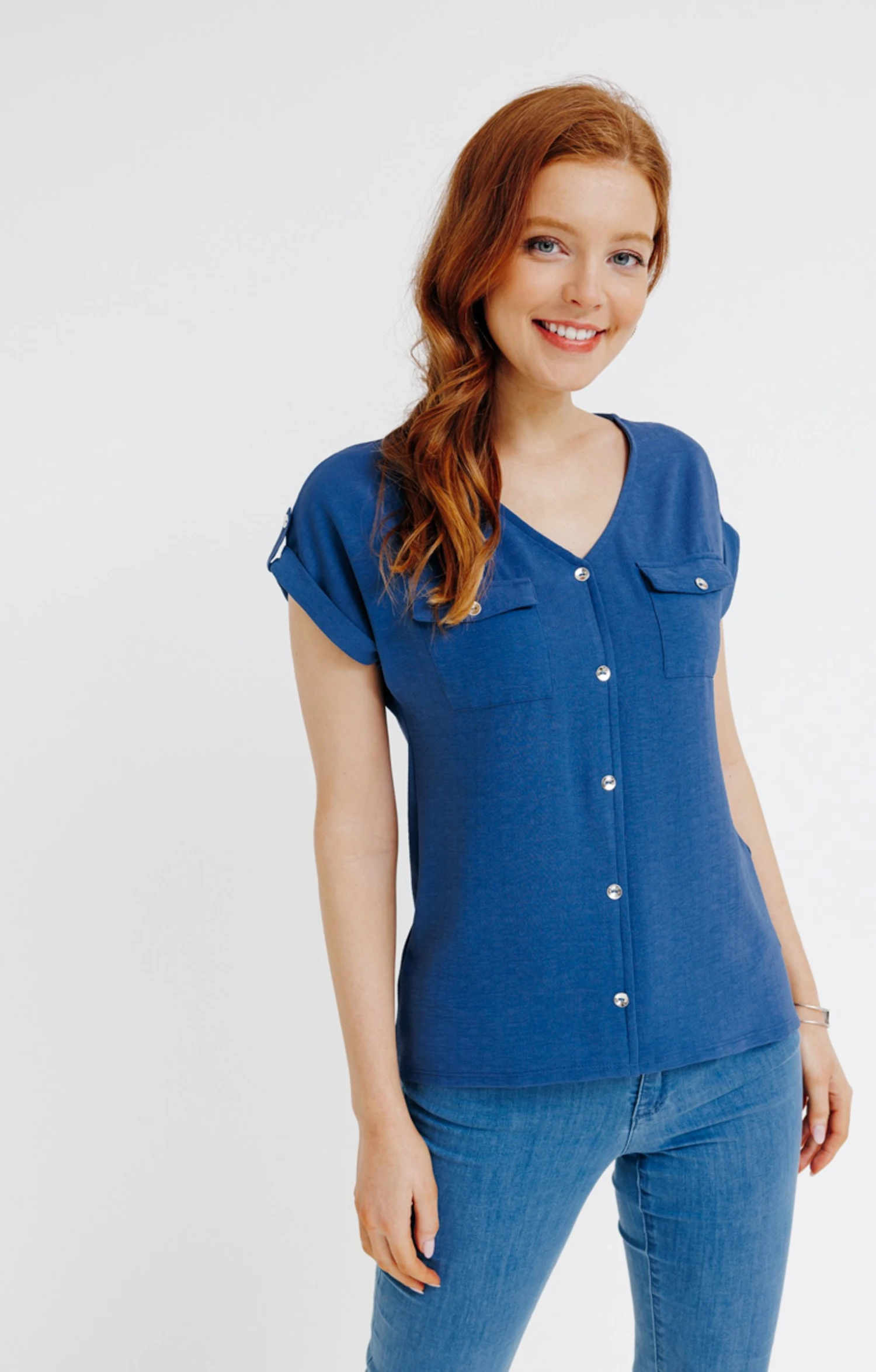 Tee-shirt Fausse Patte De Boutonnage 1 Tee-shirt Fausse Patte De Boutonnage