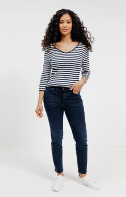 Tee-shirt Manches 3/4 -Élégance Thiery Promos Boutique k tee shirt manches 3 4 affinites MARINE o 2