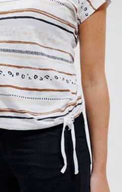 Tee-shirt Manches Courtes -Élégance Thiery Promos Boutique k tee shirt manches courtes affinites ECRU d2 68