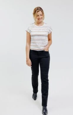 Tee-shirt Manches Courtes -Élégance Thiery Promos Boutique k tee shirt manches courtes affinites ECRU o 68