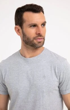 Tee-shirt Manches Courtes Basic Chine 6 Tee-shirt Manches Courtes Basic Chine -Élégance Thiery Promos Boutique k tee shirt manches courtes basic chine at company GRIS MOYEN o 10