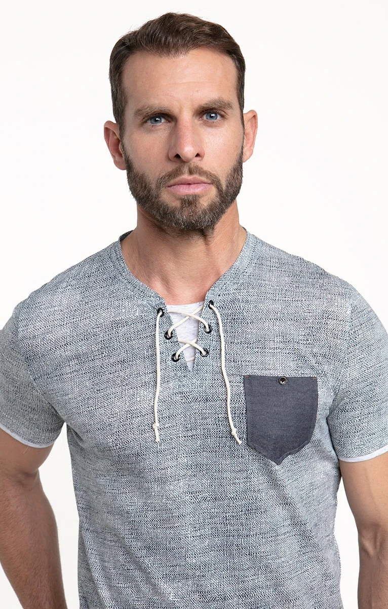 Tee-shirt Manches Courtes Lacet Grille 3 Tee-shirt Manches Courtes Lacet Grille – Image 3