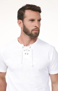 Tee-shirt Manches Courtes Medit -Élégance Thiery Promos Boutique k tee shirt manches courtes medit bio attitude BLANC o 48