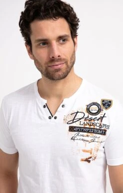 Tee-shirt Manches Courtes Stamps 7 Tee-shirt Manches Courtes Stamps -Élégance Thiery Promos Boutique k tee shirt manches courtes stamps at company BLANC o 48