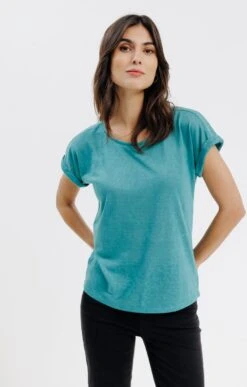 Tee-shirt Uni Manches Courtes Col Rond