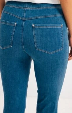 Tregging Jean Avec Détail Pont -Élégance Thiery Promos Boutique k tregging jean avec detail pont armand thiery femme BLEU d2 45