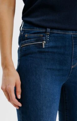 Tregging Stone Avec Détail Zip -Élégance Thiery Promos Boutique k tregging stone avec detail zip armand thiery femme BLEU d1 45