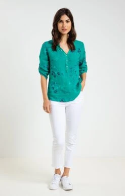 Tunique Imprimée 8 Tunique Imprimée -Élégance Thiery Promos Boutique k tunique imprimee affinites AUTRE VERT o 241