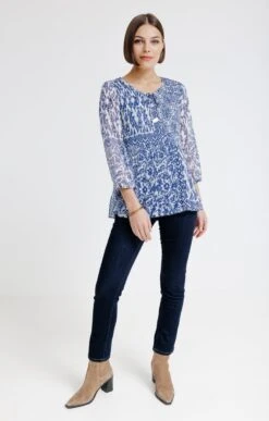 Tunique Plissée 7 Tunique Plissée -Élégance Thiery Promos Boutique k tunique plissee armand thiery femme INDIGO o 93